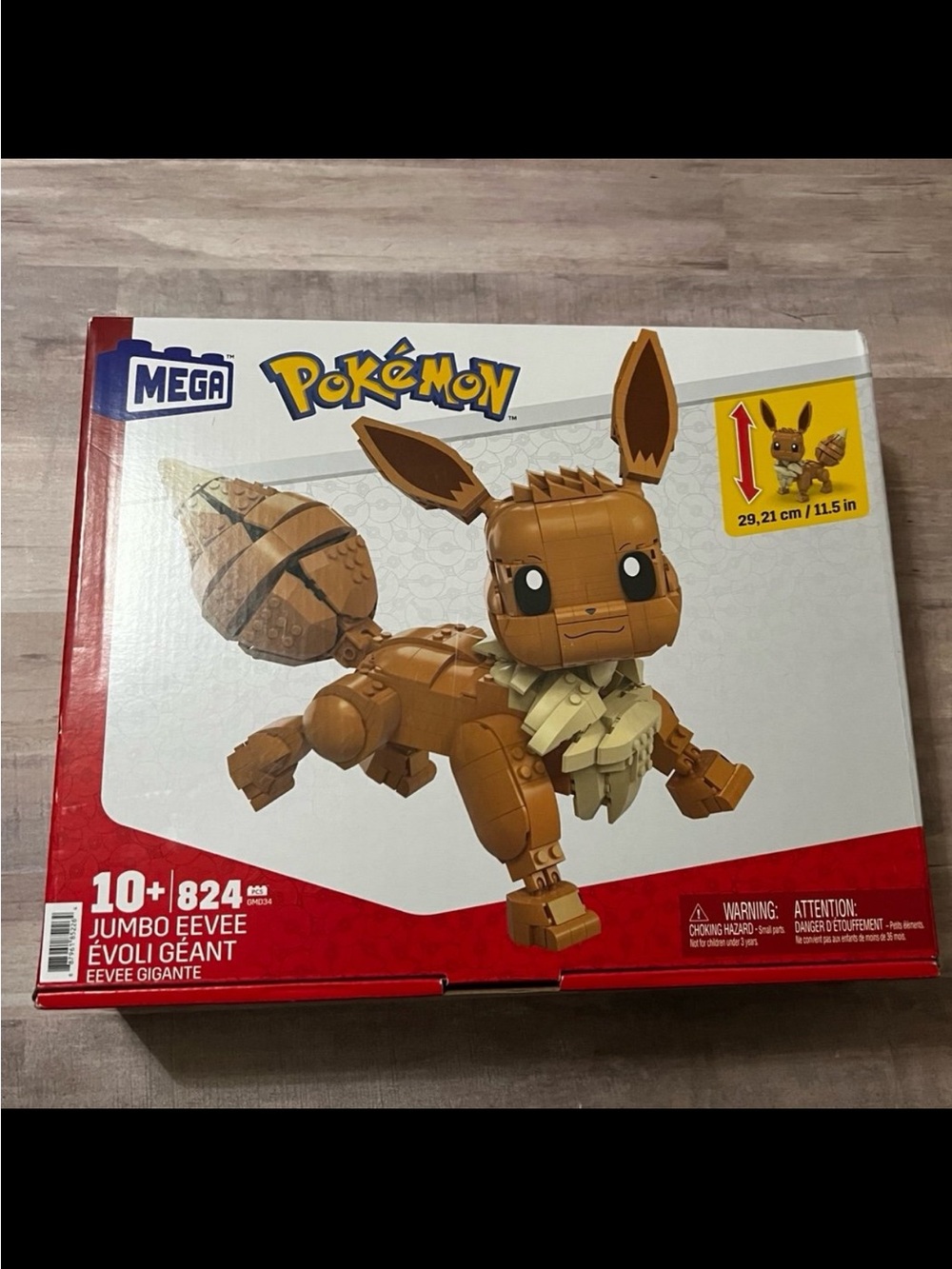 MEGA Construx Pokemon Jumbo Eevee Set 830pc GMD34